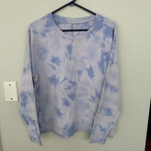 Athleta Sundown Blue Tie Dye Sweatshirt